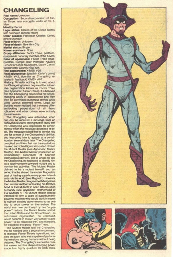 1987 The Official Handbook of the Marvel Universe Book of the Dead ...