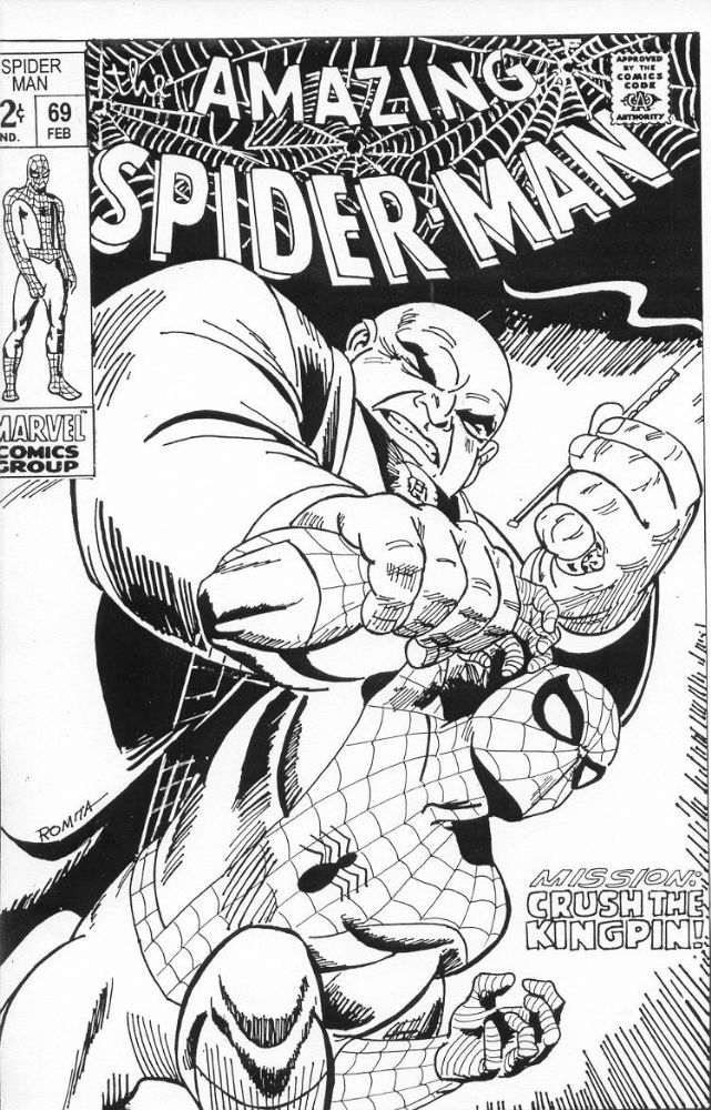 Amazing Spider-man #69 Cover Recreation, in Norm Lee's Commissions & Other  Artwork Comic Art Gallery Room