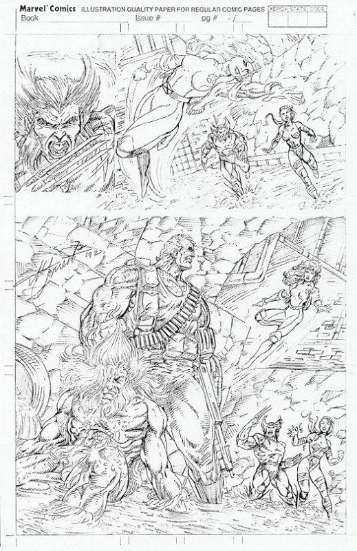 Aaron Lopresti Marvel Tryout Art, in Norm Lee's Original Art ...