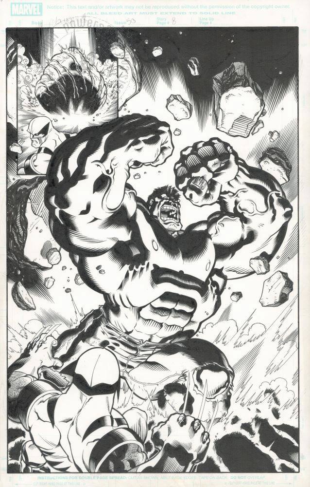 McGuinness - Wolverine 50 page 8 (2003 series), in Simon M.'s Hulk art ...