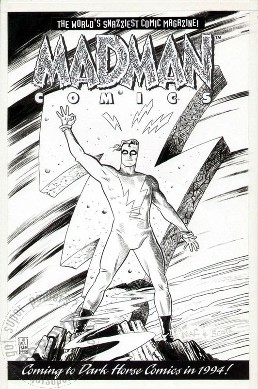 Allred - Madman Comics advert Comic Art