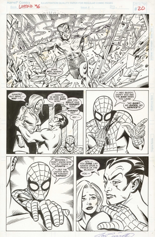  Allred - Untold Tales Of Spider-Man Annual '96 page 20 Comic Art