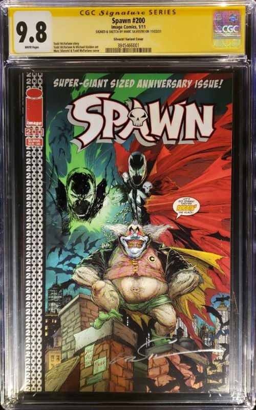 Spawn #200 Cover E Marc Silvestri, In Chet Kenisell's Cover Remarques 