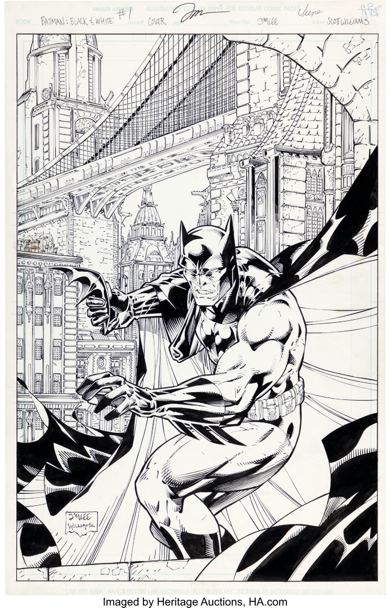 Batman: Black and White #1 (DC, 1996), in Heritage Auctions Previews's 7270  Signature Comic Art Auction April 7 - 10, 2022 Comic Art Gallery Room