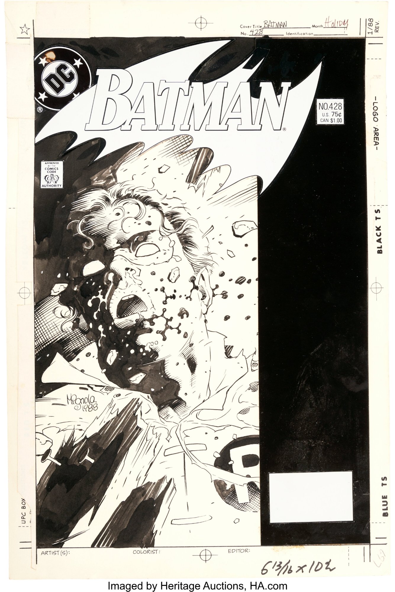Batman #428 (DC, 1989), in Heritage Auctions Previews's 7274 Signature  Comic Art Auction June 16 - 19, 2022 Comic Art Gallery Room