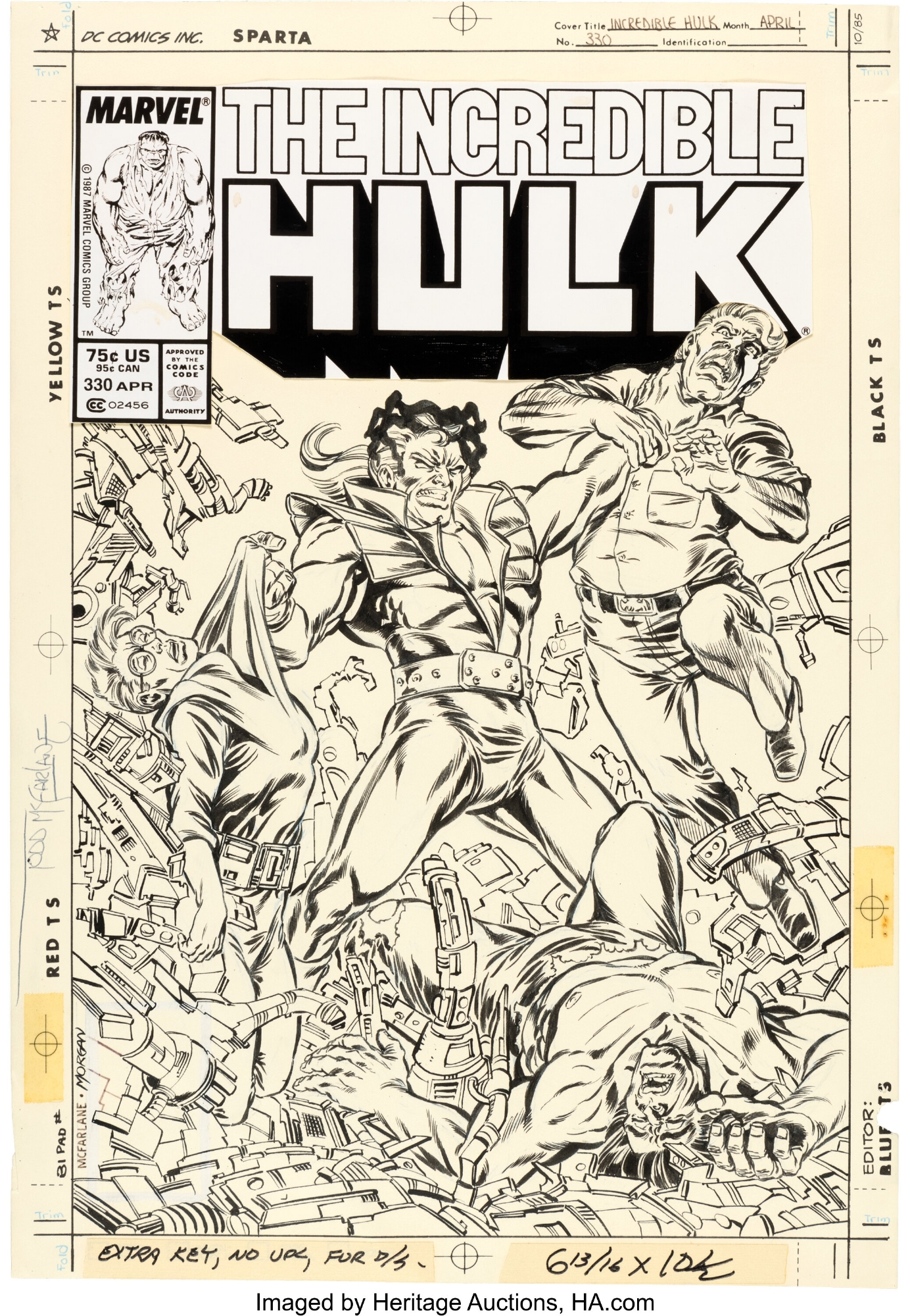 Incredible Hulk #330 (Marvel, 1987), in Heritage Auctions 