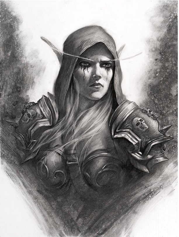 Sylvanas WindRunner sketch by TamplierPainter on DeviantArt  Warcraft art Sylvanas  windrunner World of warcraft characters