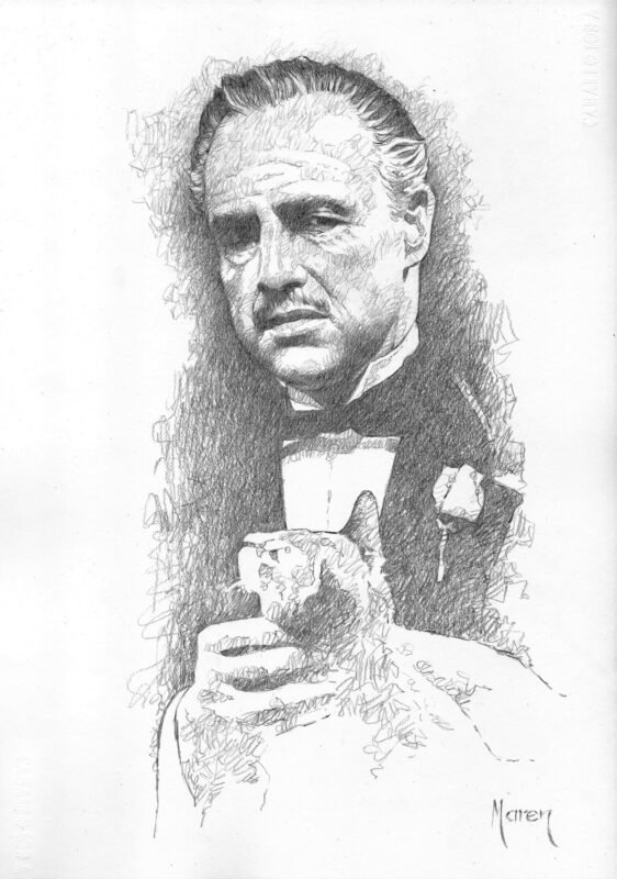 The Godfather Marlon Brando As The Godfather Vito Corleone In Hamster Bps Movies 