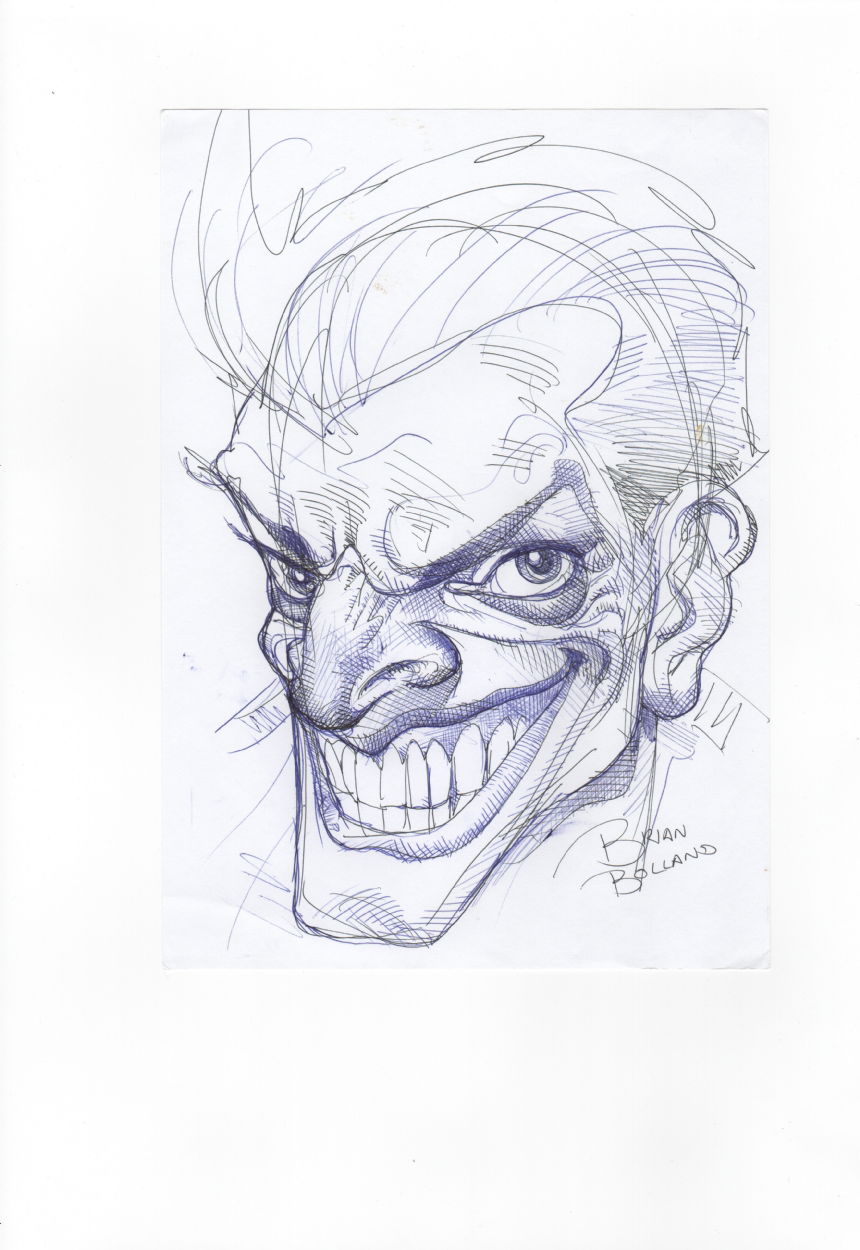 BRIAN BOLLAND JOKER, in Migs DC's COMMISSIONS/SKETCHES ETC. Comic Art ...