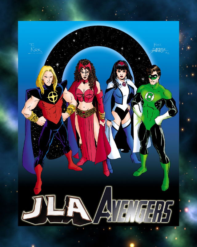 Jlaavengers Cosmic Four By George Perez And Marcus Mebes In Jlaavenger