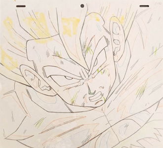 Dragon Ball Z Goku Animation Sketch, in Morgan Fisher's Anime Cels