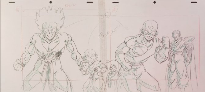 Dragon Ball Z Trunks Animation Sketch, in Morgan Fisher's Anime