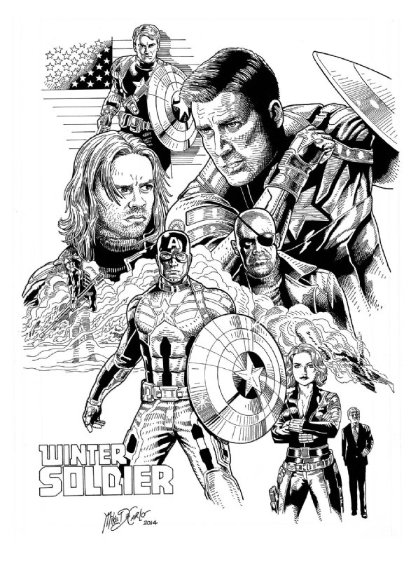 Captain America, Winter Soldier, in Mike DeCarlo's MIKE DeCARLO