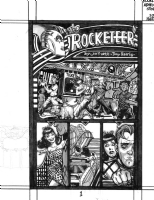 Tony Harris Rocketeer Adventures prelim 1 Comic Art