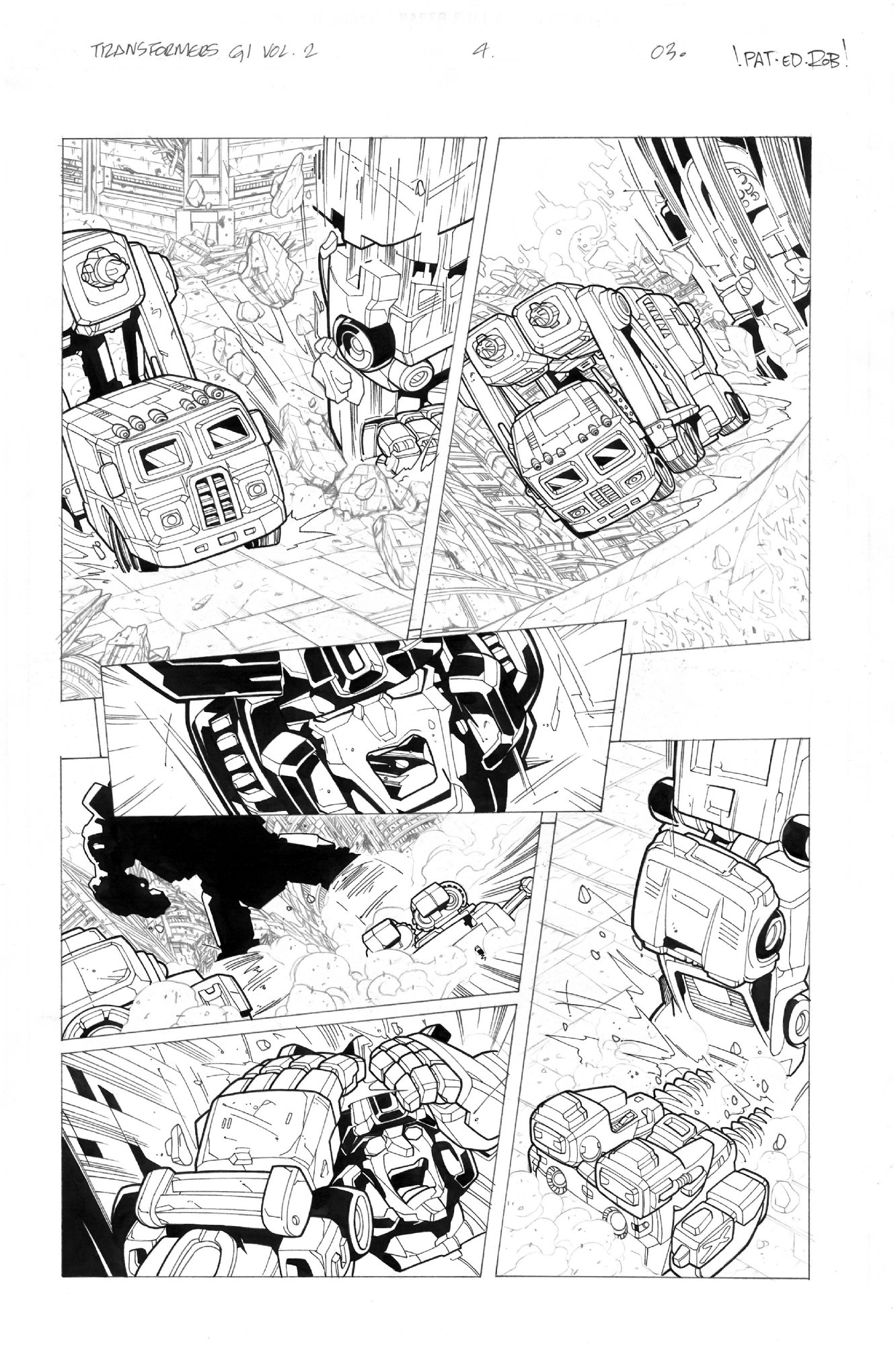 Transformers Generation One Vol 2 4 P3 In Derek Crabbes Transformers Comic Art Gallery Room 
