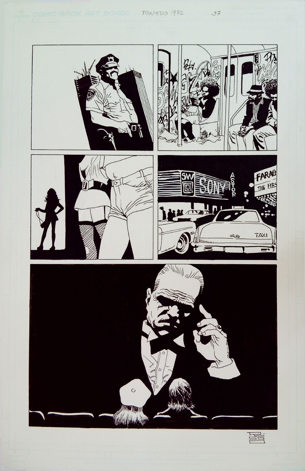 Eduardo Risso Torpedo 1972 P 37 In Jan Huyse S The Modern B W Masters Eduardo Risso Comic Art Gallery Room