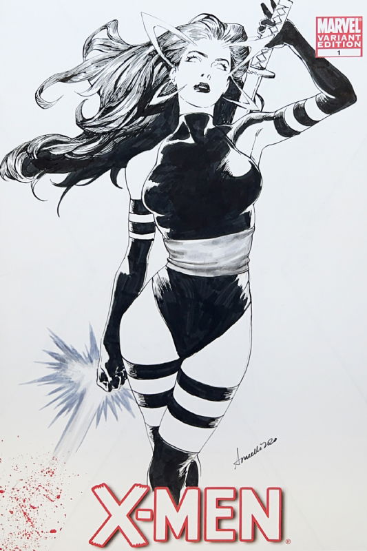 Psylocke By Knight Zhang In Wilson Thai S Psylocke Betsy Braddock Comic Art Gallery Room