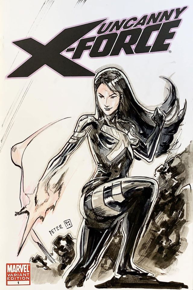 Psylocke Sketch Cover by Peter Nguyen, in Wilson Thai's 00 - For Sale ...