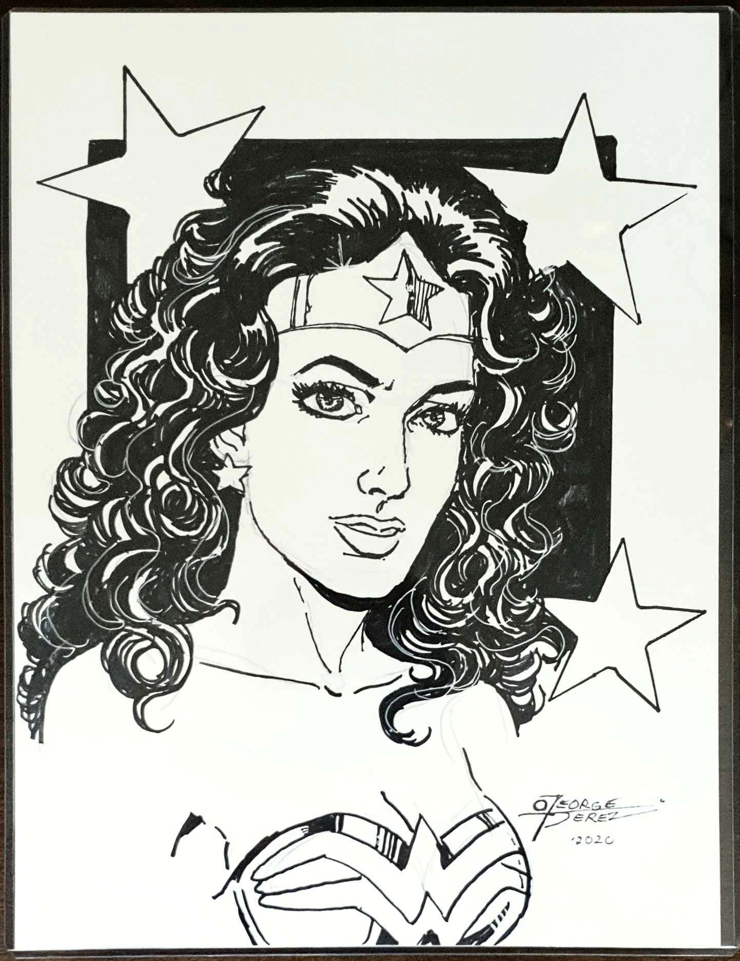 Wonder Woman Bust - George Perez, In Adamantium 0riginal Art's Original 