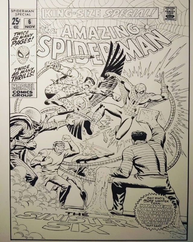 John Romita Spider Man Cover, in Raul McClane's Reprocover Comic Art ...