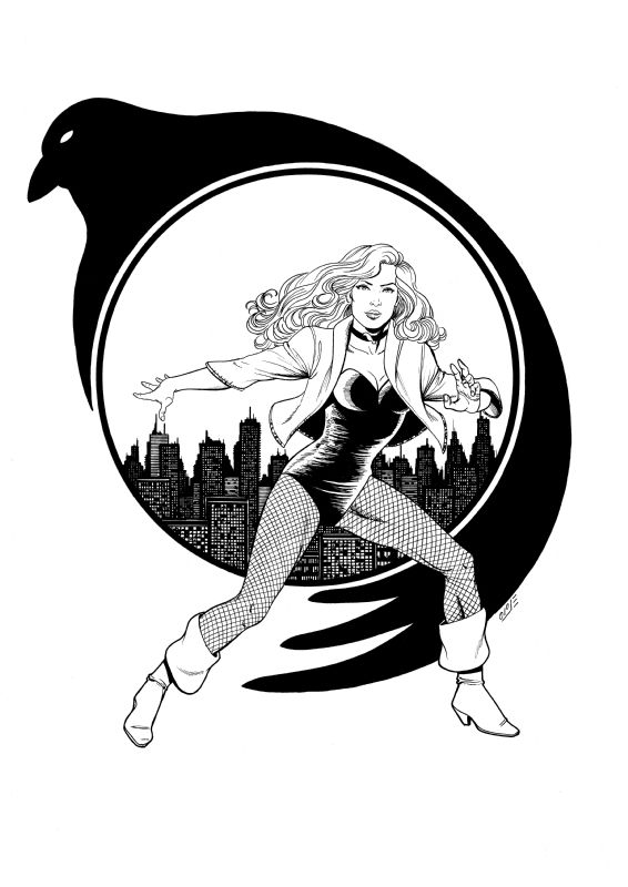 Black Canary B&W, In David Stepp's Justice Society Of America Comic Art ...