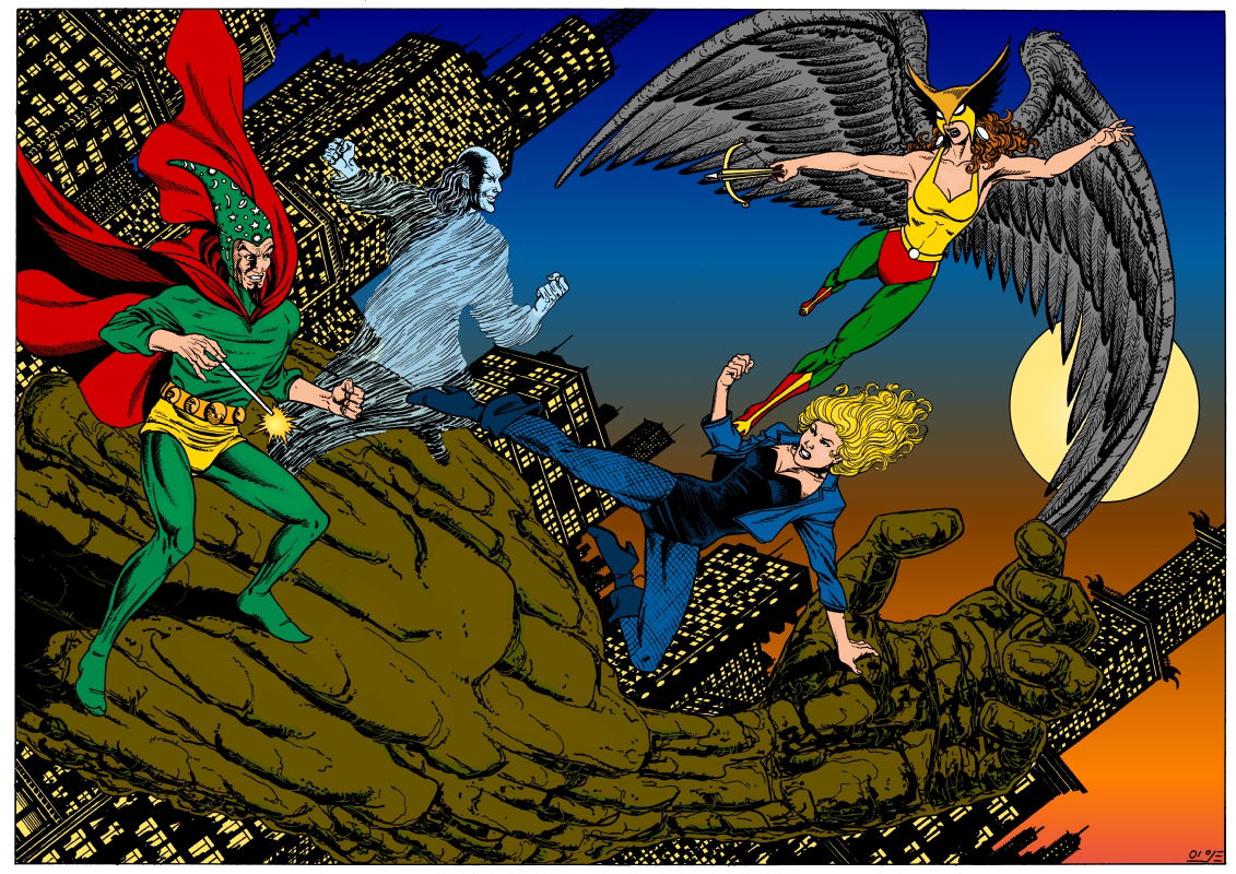 Black Canary And Hawkgirl Vs Matter Master And The Mist Color In David Stepps Multiversity 3676