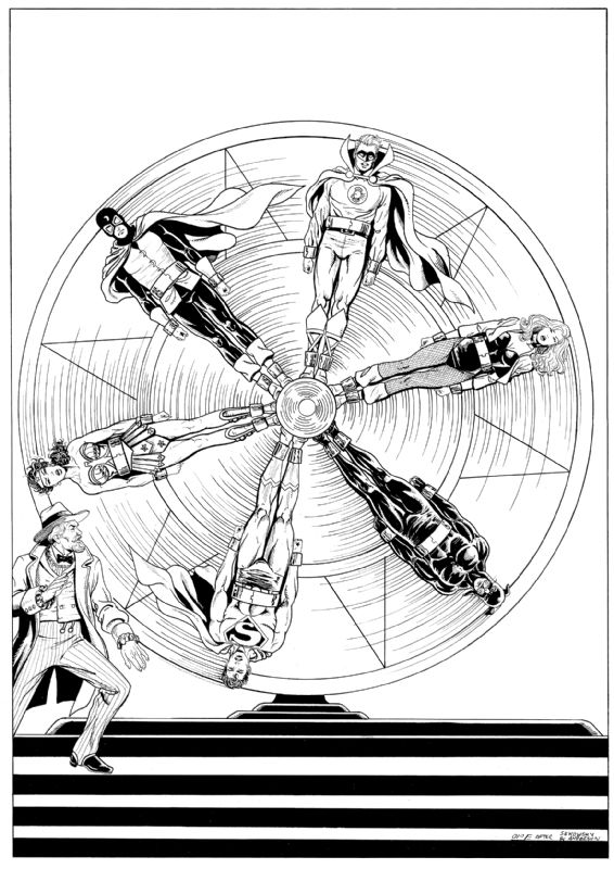 Earth-21 based on JLA #6 B&W, in David Stepp's Multiversity Comic Art ...