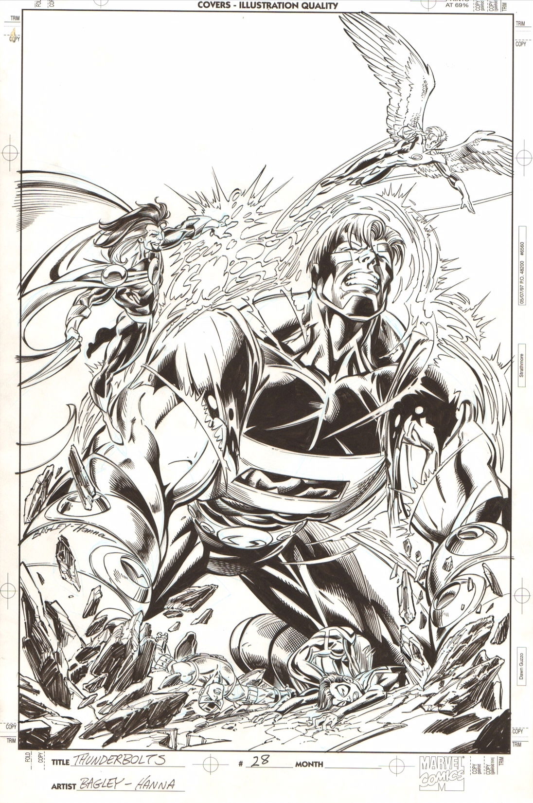 Thunderbolts #28 COVER , in Simon . K 's Thunderbolts Comic Art Gallery ...