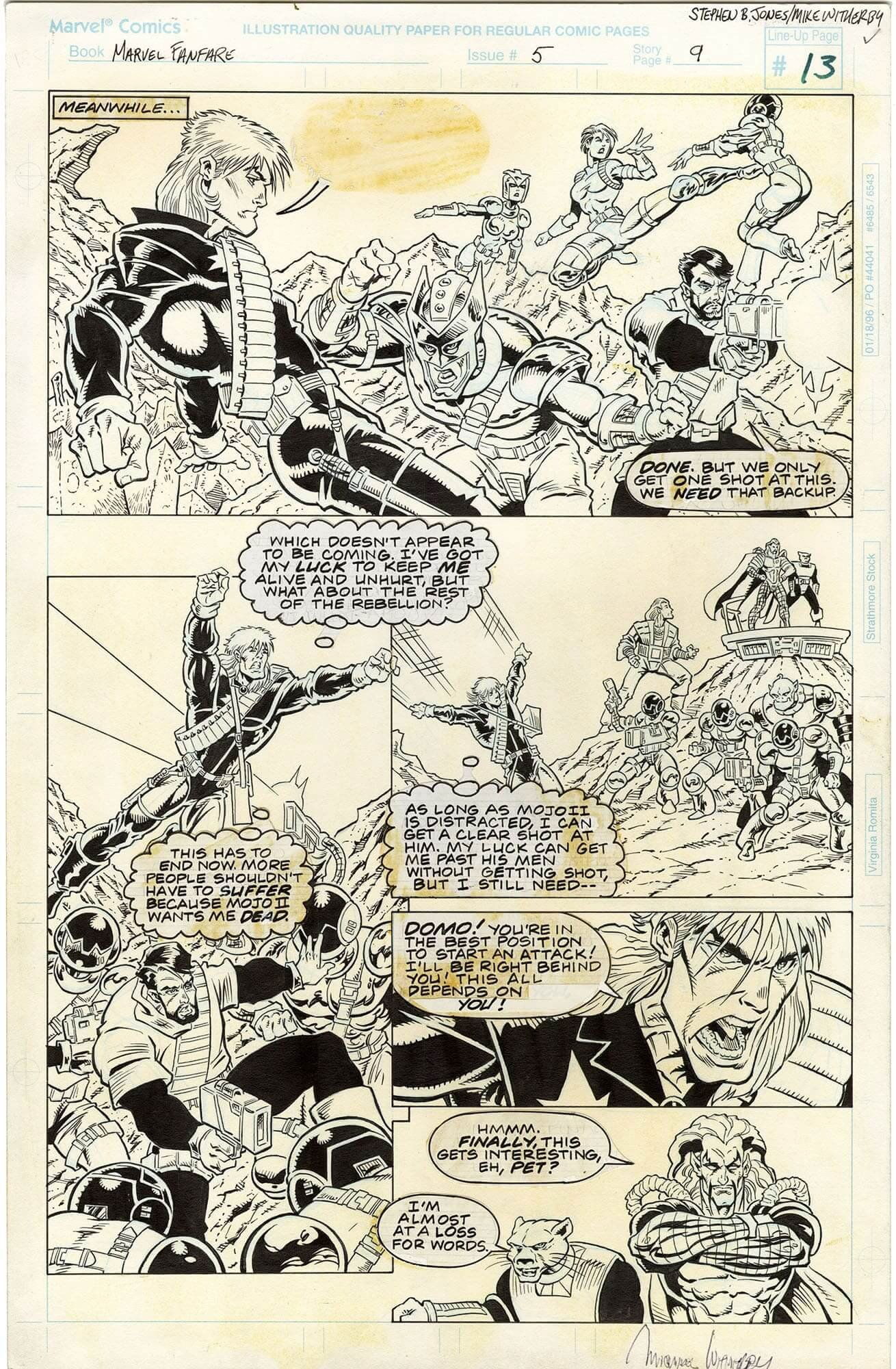 Marvel Fanfare #5 Pg. 9, in Simon . K 's Longshot Comic Art Gallery Room