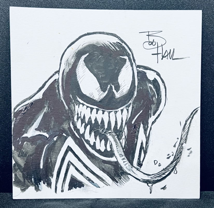 Venom, in PJ Smalls's NYCC ‘23 Comic Art Gallery Room