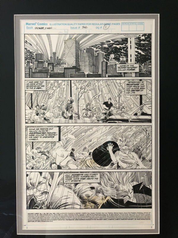 Uncanny X Men 302 Pg 1 In Jay Red S Gallery Comic Art Gallery Room