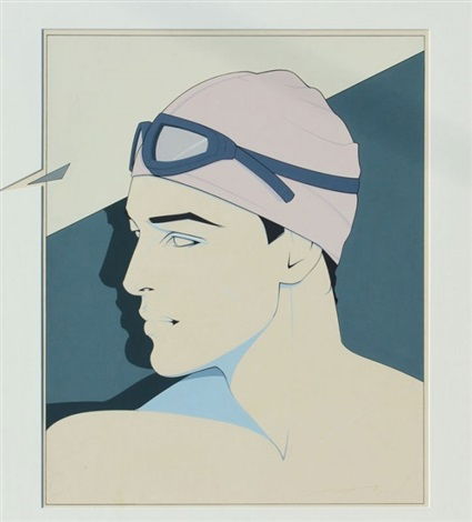 Swimmer ** Patrick Nagel, 1983, In SwimmersGirl Art's TOTALLY 80's! PAT ...