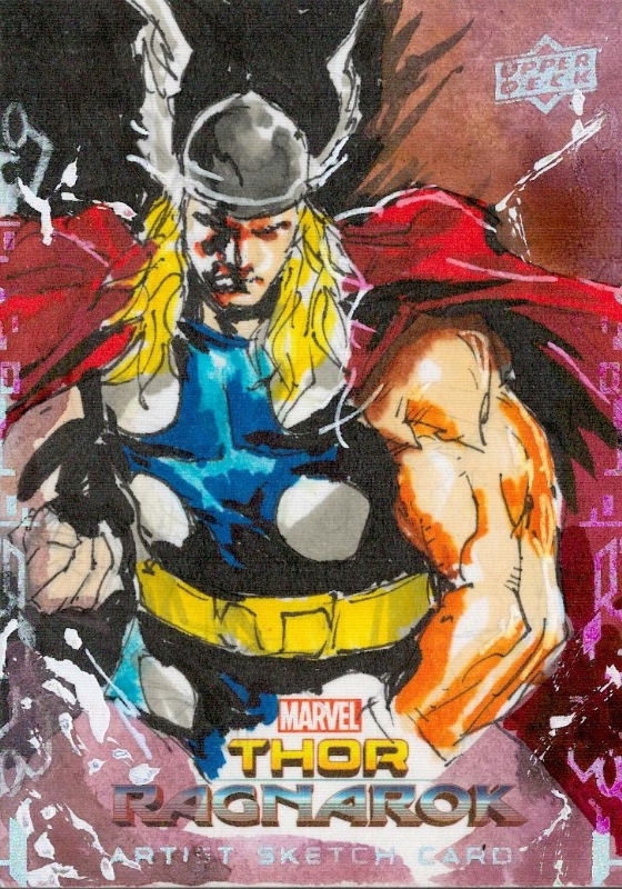 Thor: Ragnarok sketch card, in Jack Hussey's Thor - Sketch Cards 