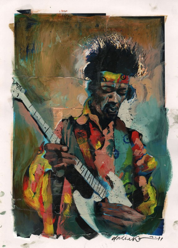 Dave McKean, Jimi Hendrix, in max Rugers's McKean, Dave Comic Art ...