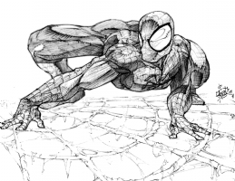 Spider-Man (retouched), Comic Art