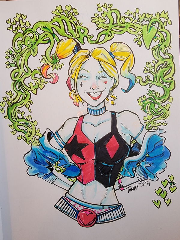 Harley Quinn By Tana Ford In Bryan Atkinsons Harley Quinn Sketchbook Comic Art Gallery Room 