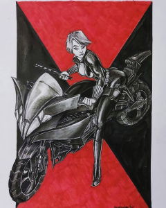 Black Widow & Spider-Man - Carlos Gómez, in Rashid BH's Commissions Comic  Art Gallery Room