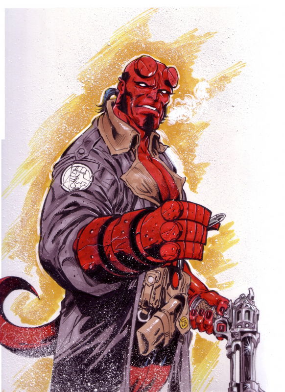 HELLBOY, in anthony castrillo's COMICBOOK ART Comic Art Gallery Room