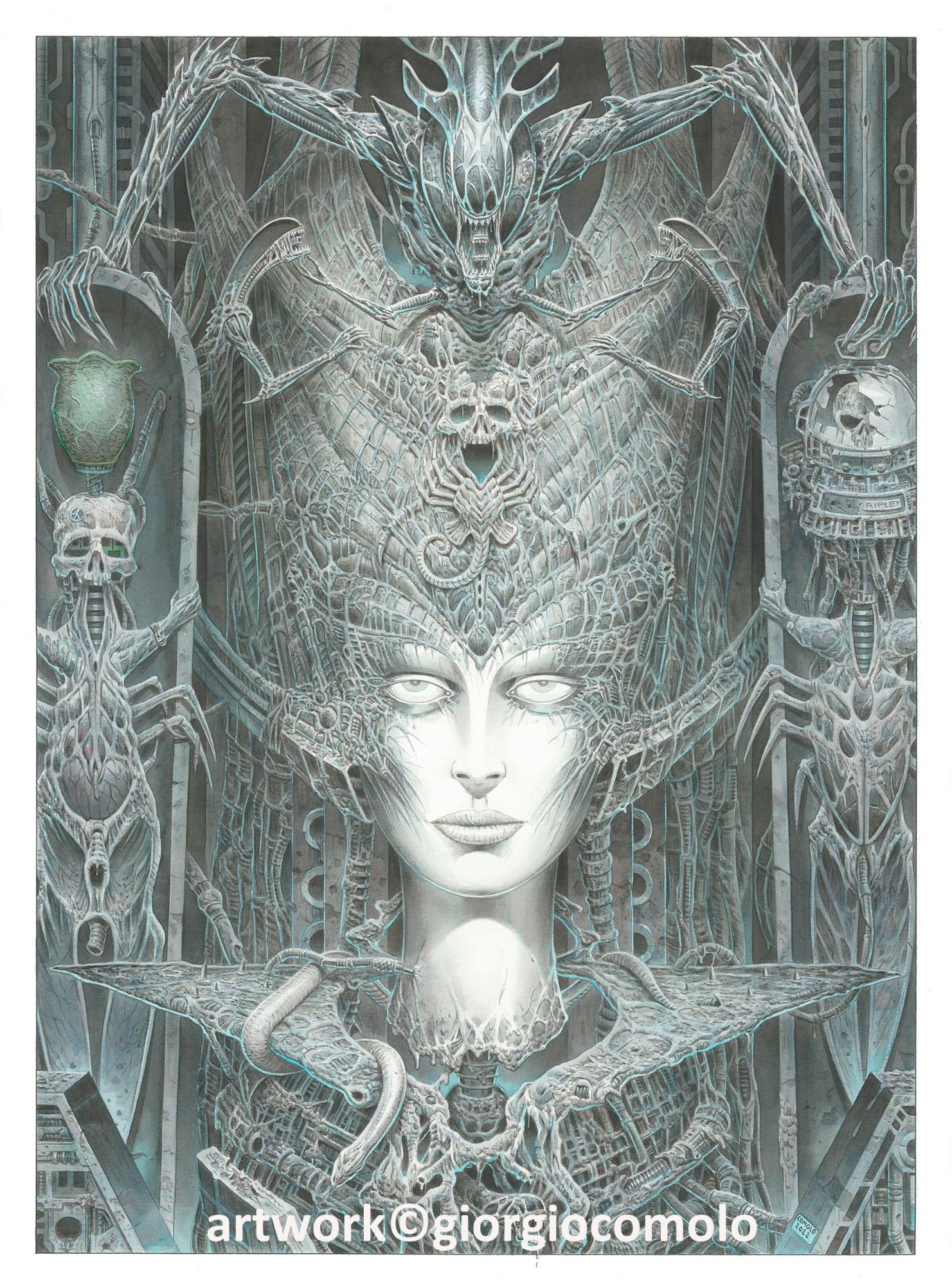 Woman Tribute To Hr Giger 2022 In Giorgio Comolos Commission Examples Tribute To The 