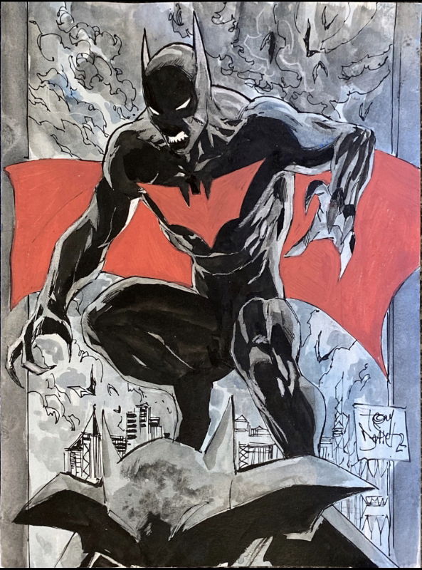 Tony Daniel Batman Beyond In Max Machados Batman Beyond Comic Art Gallery Room 