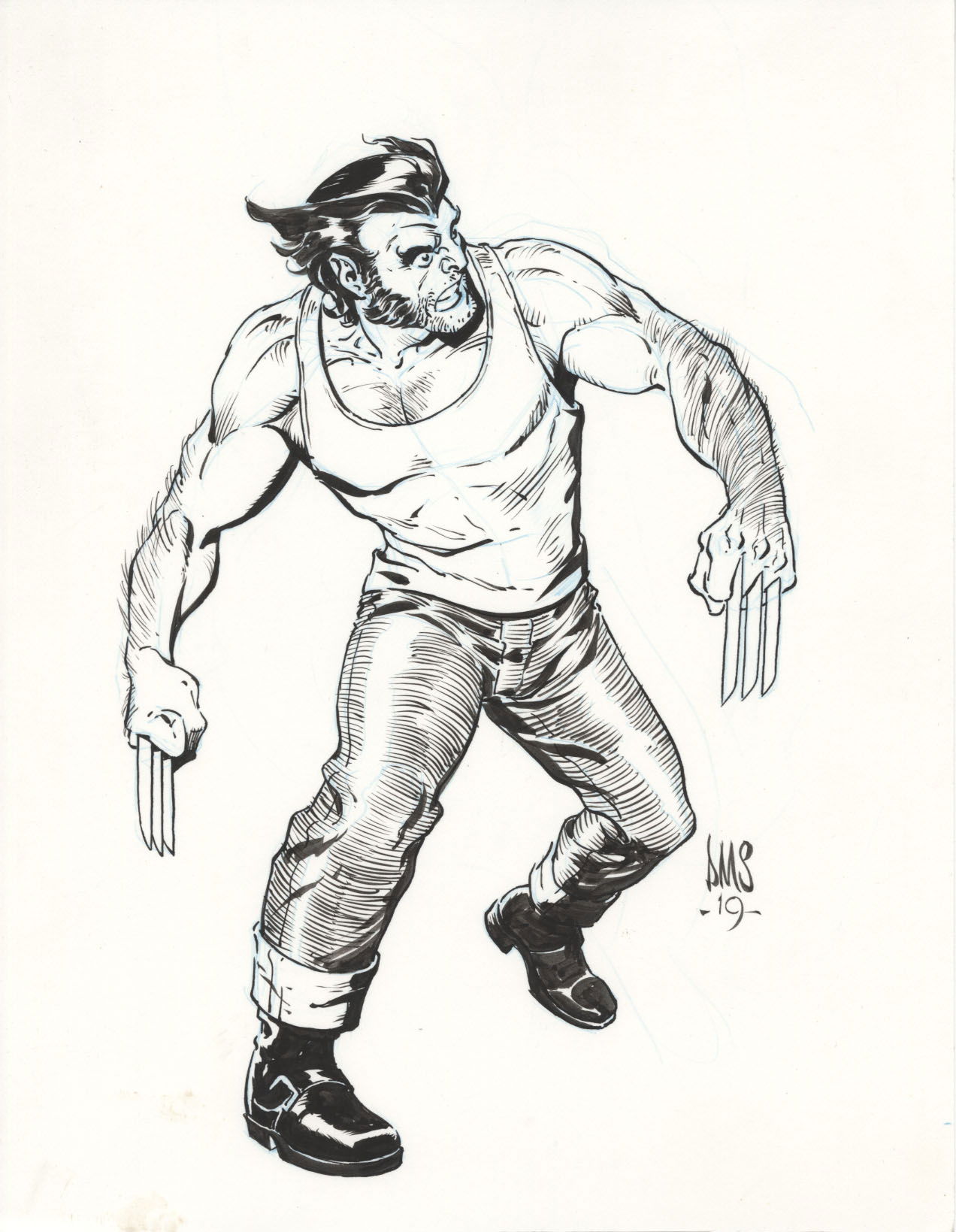 Logan sketch, in Christian L.'s Sketches and Pin-ups Comic Art Gallery Room