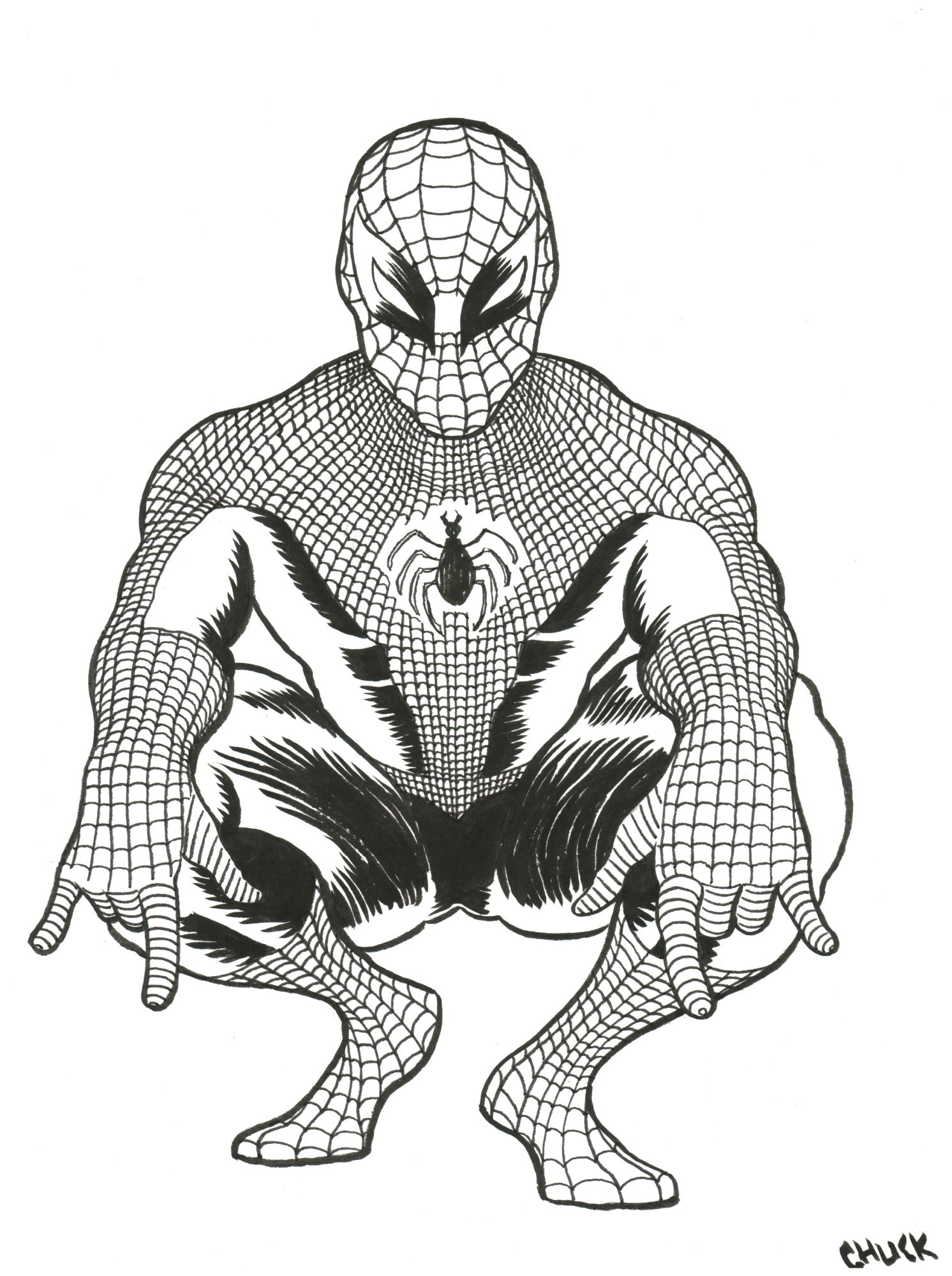 Spider-Man, in Tyler T's Charles Forsman Comic Art Gallery Room