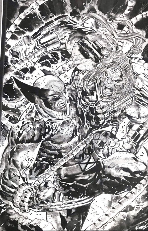 Wolverine vs Omega Red in Scott McCarty s My Collection Comic Art