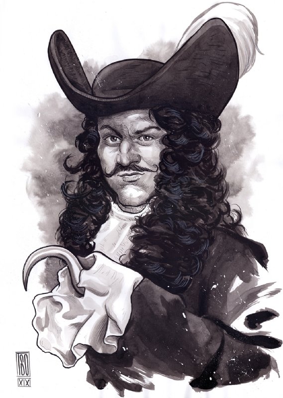 Sketch of the Day CAPTAIN HOOK  COLONEL TONY MOORE