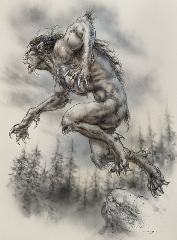Lupino - Luis Royo - Lobo - Werewolf Comic Art