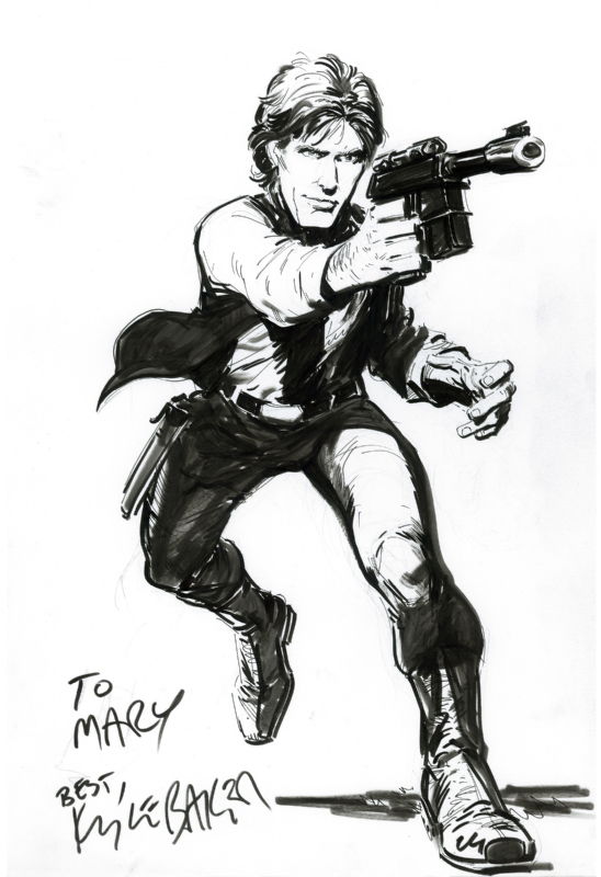 Han Solo sketch by Kyle Baker, in Chris Ferguson's Ferguson, Chris ...