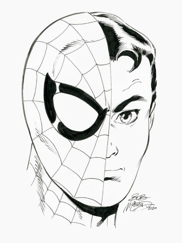 Details 77+ spiderman sketch face latest - seven.edu.vn