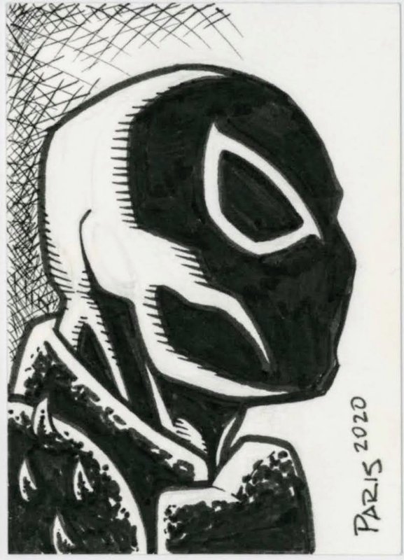 Agent Venom Sketch Card In Mike Campbell S Sketch Cards Comic Art Gallery Room