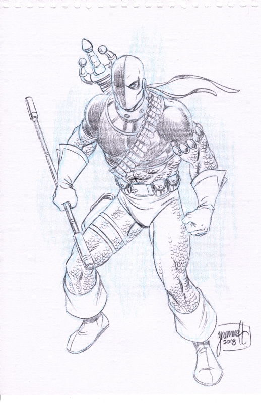 Tom Grummett Deathstroke, in Amanda Santiago's Commissions Comic Art ...