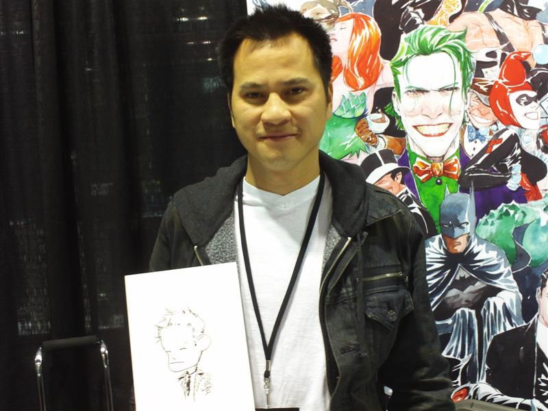 Dustin Nguyen, in Tom Miller's Photos Comic Art Gallery Room